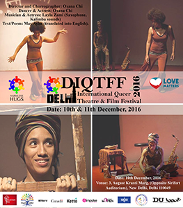 Flyer Queer Theatre Film Festival Delhi 2016
